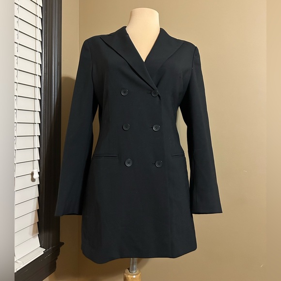 Alberta Ferretti Jackets & Blazers - Philosophy di Alberta Ferretti Black Double-Breasted Blazer